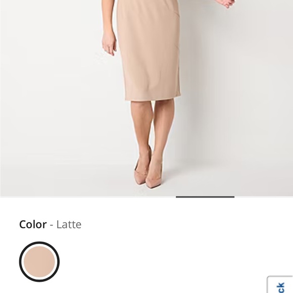 Maya Brooke Embellished Jacket Dress size 10 Taupe/champagne - Picture 4 of 5